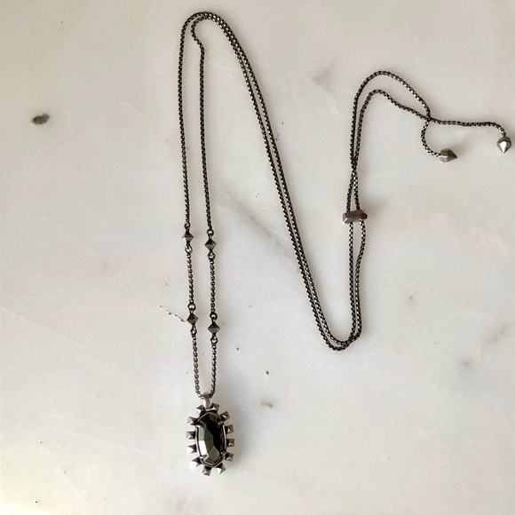 Kendra Scott Jewelry - Kendra Scott Gunmetal Necklace Brett
